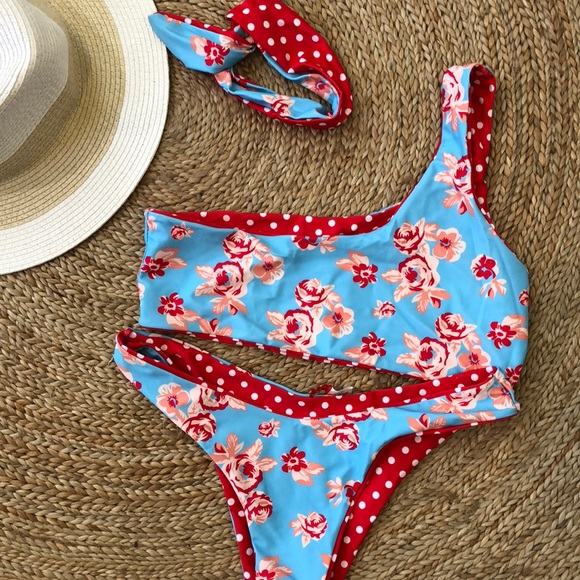 NWT• LAST ☝🏼 Retro reversible swim set - Picture 6 of 8